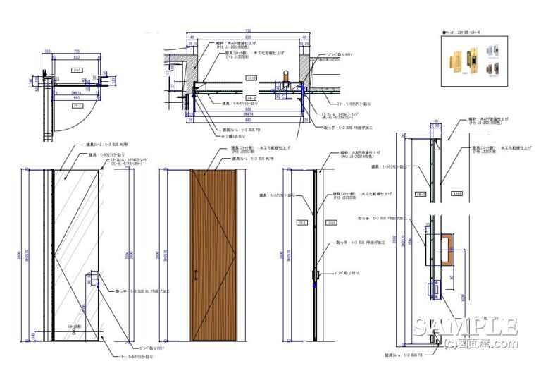 cad 片開き戸の書き方 | 片開きアルミドア cad – ZCDC