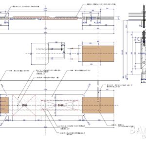 汎用性があり落下防止を意識した吊りサインの作図事例