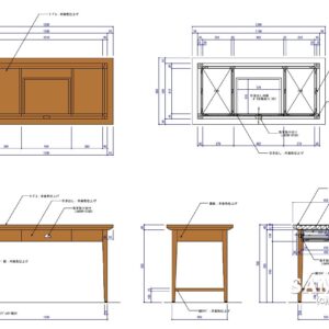 接客テーブルの”きほんのき”の作図事例