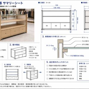 《OS_003》オーソドックスなオープンタイプの棚什器の事例